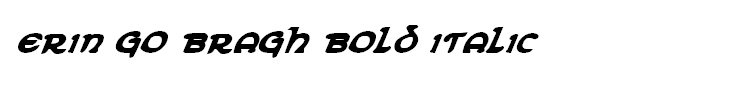 Erin Go Bragh Bold Italic
