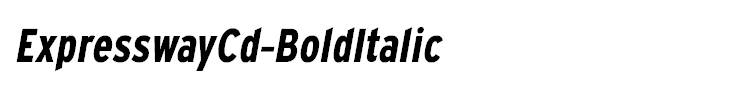 ExpresswayCd-BoldItalic