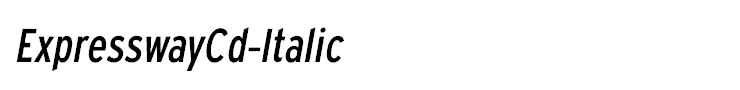 ExpresswayCd-Italic