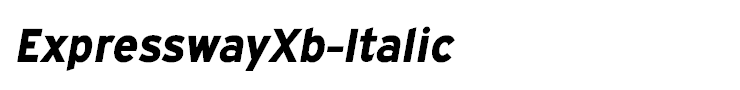 ExpresswayXb-Italic