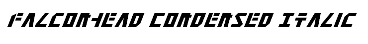 Falconhead Condensed Italic