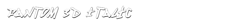 Fantom 3D Italic