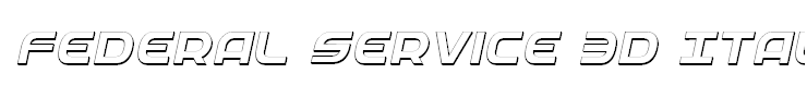 Federal Service 3D Italic
