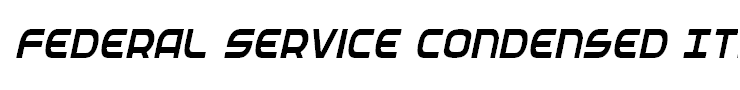Federal Service Condensed Italic