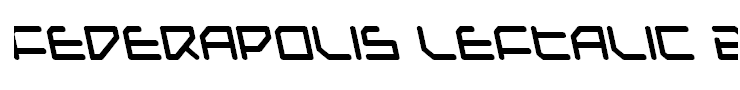Federapolis Leftalic Bold
