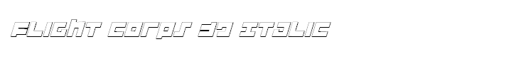 Flight Corps 3D Italic