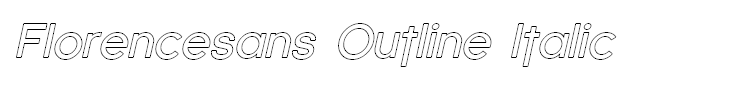 Florencesans Outline Italic