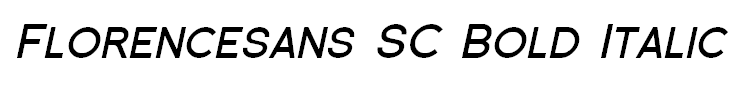 Florencesans SC Bold Italic