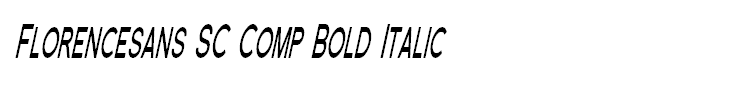 Florencesans SC Comp Bold Italic