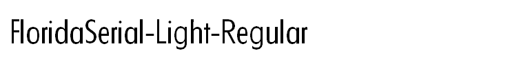 FloridaSerial-Light-Regular