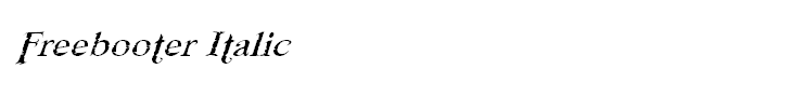 Freebooter Italic