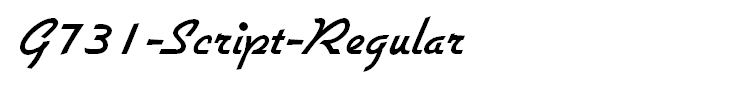 G731-Script-Regular