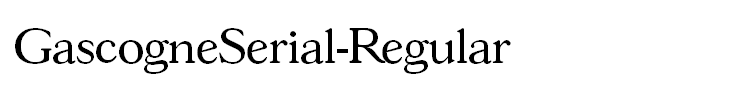 GascogneSerial-Regular
