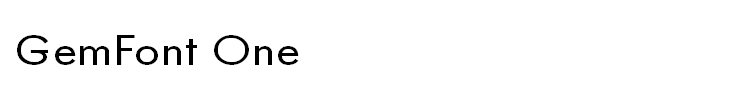 GemFont One
