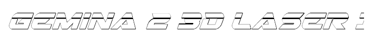 Gemina 2 3D Laser Italic