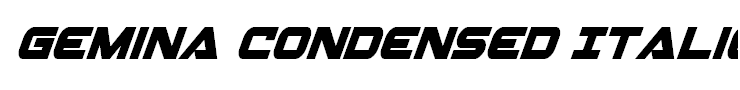 Gemina Condensed Italic