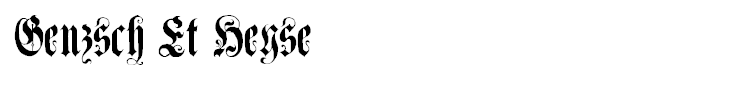 Genzsch Et Heyse