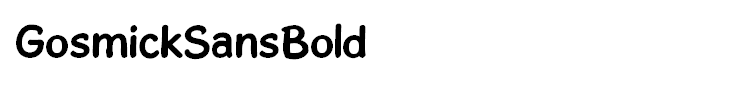 GosmickSansBold