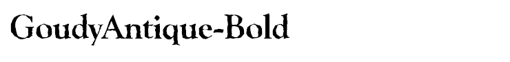 GoudyAntique-Bold