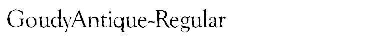GoudyAntique-Regular