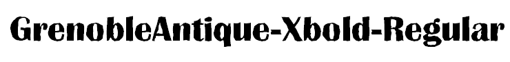 GrenobleAntique-Xbold-Regular
