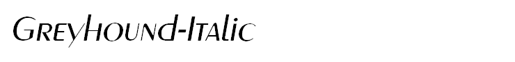 Greyhound-Italic