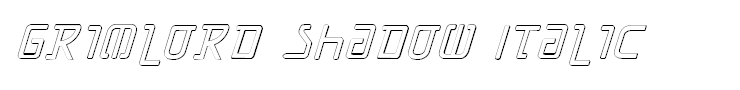 Grimlord Shadow Italic