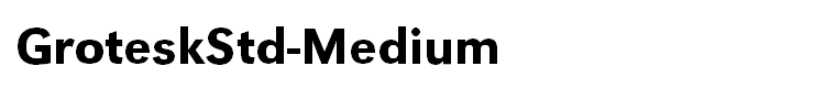 GroteskStd-Medium