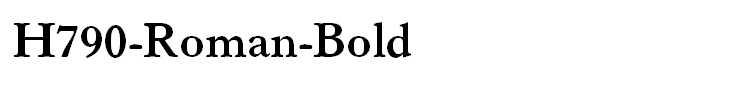 H790-Roman-Bold
