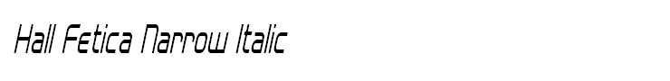 Hall Fetica Narrow Italic
