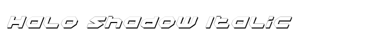 Halo Shadow Italic