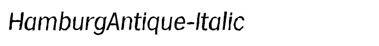 HamburgAntique-Italic