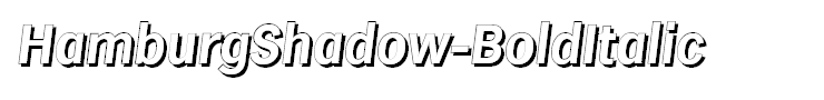 HamburgShadow-BoldItalic