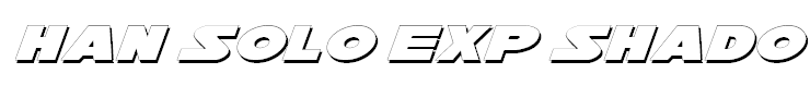 Han Solo Exp Shadow Italic