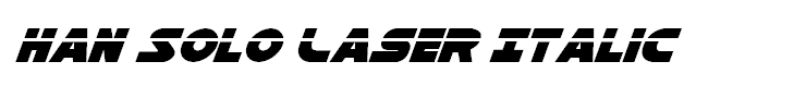 Han Solo Laser Italic