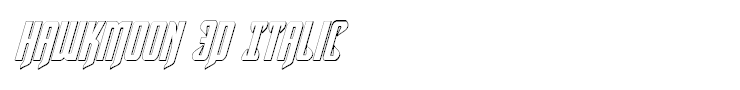 Hawkmoon 3D Italic