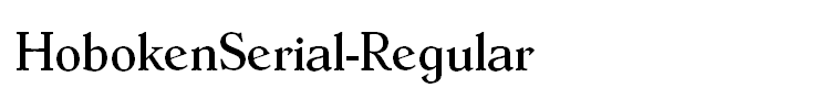 HobokenSerial-Regular