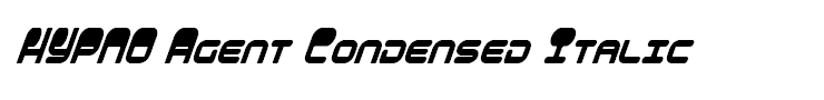 HYPNO Agent Condensed Italic