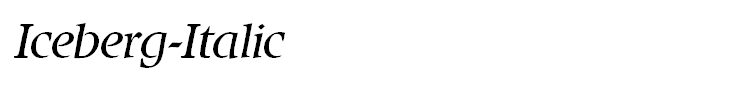 Iceberg-Italic