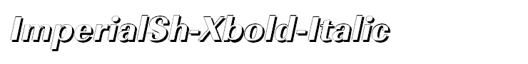ImperialSh-Xbold-Italic
