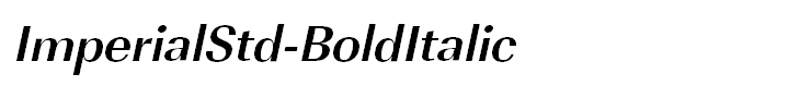 ImperialStd-BoldItalic