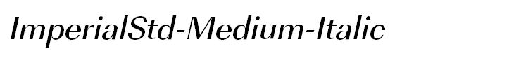 ImperialStd-Medium-Italic