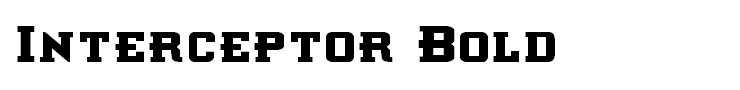 Interceptor Bold