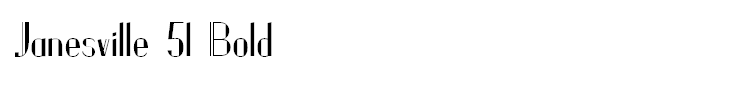 Janesville 51 Bold