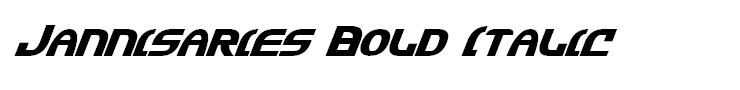Jannisaries Bold Italic