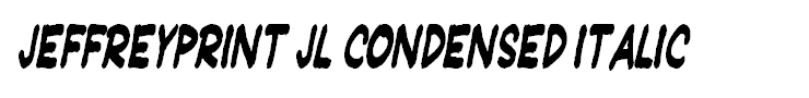 JeffreyPrint JL Condensed Italic