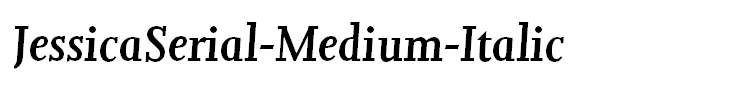 JessicaSerial-Medium-Italic