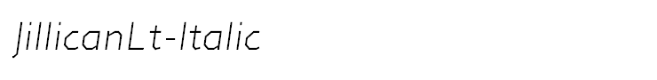 JillicanLt-Italic