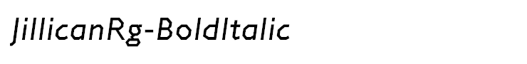 JillicanRg-BoldItalic