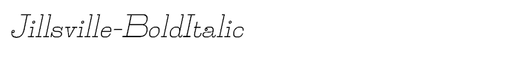 Jillsville-BoldItalic